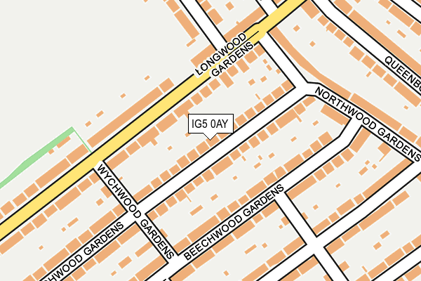 IG5 0AY map - OS OpenMap – Local (Ordnance Survey)