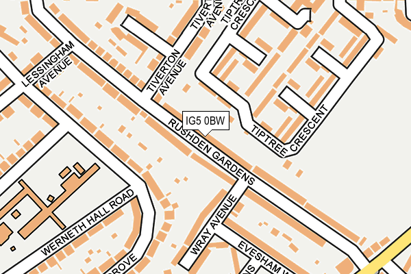 IG5 0BW map - OS OpenMap – Local (Ordnance Survey)