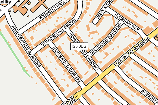 IG5 0DG map - OS OpenMap – Local (Ordnance Survey)