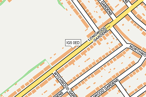 IG5 0ED map - OS OpenMap – Local (Ordnance Survey)