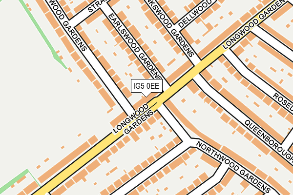 IG5 0EE map - OS OpenMap – Local (Ordnance Survey)