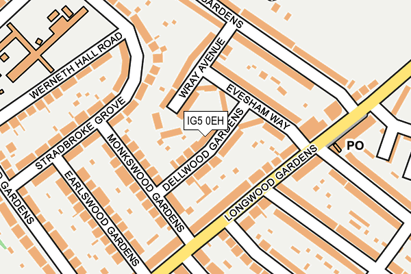 IG5 0EH map - OS OpenMap – Local (Ordnance Survey)