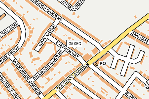IG5 0EQ map - OS OpenMap – Local (Ordnance Survey)