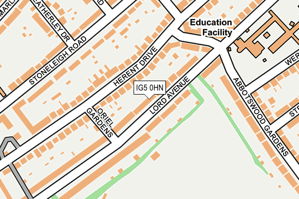 IG5 0HN map - OS OpenMap – Local (Ordnance Survey)