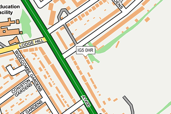 IG5 0HR map - OS OpenMap – Local (Ordnance Survey)