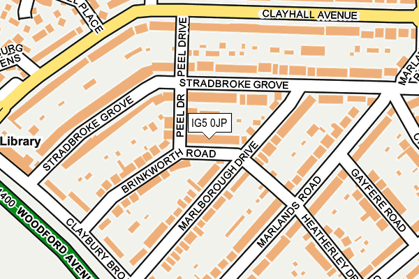 IG5 0JP map - OS OpenMap – Local (Ordnance Survey)