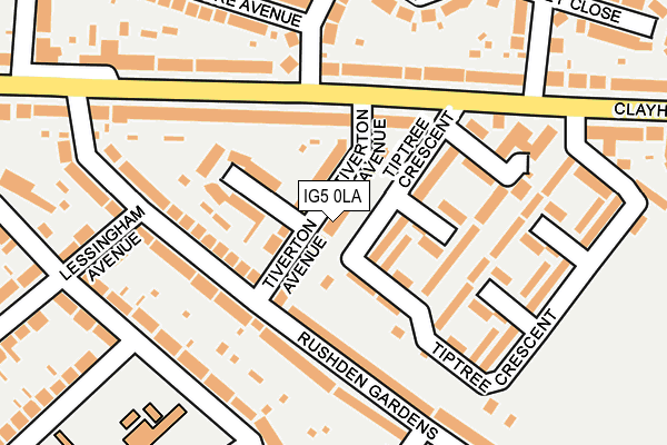 IG5 0LA map - OS OpenMap – Local (Ordnance Survey)