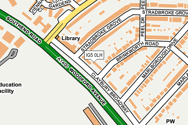 IG5 0LH map - OS OpenMap – Local (Ordnance Survey)