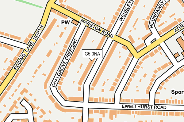 IG5 0NA map - OS OpenMap – Local (Ordnance Survey)