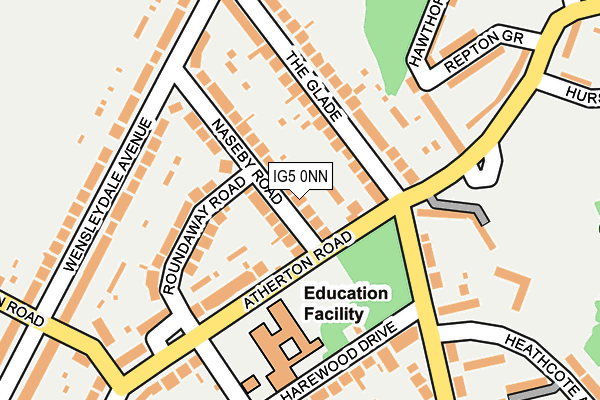 IG5 0NN map - OS OpenMap – Local (Ordnance Survey)