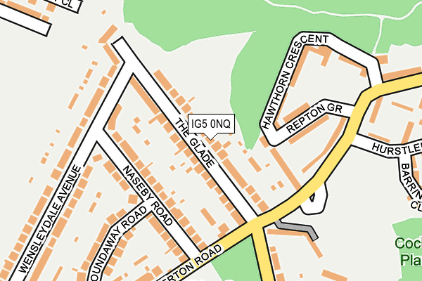 IG5 0NQ map - OS OpenMap – Local (Ordnance Survey)