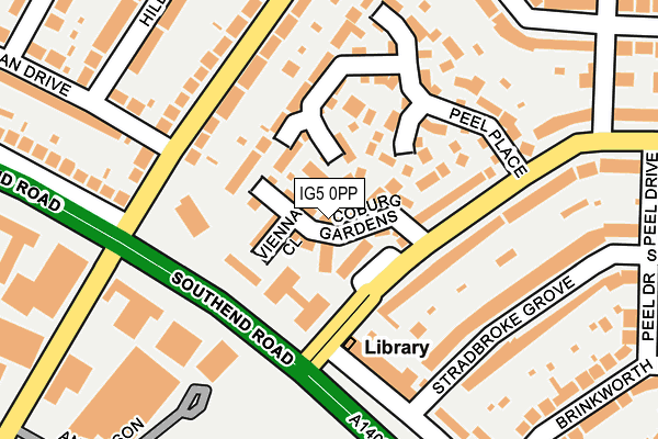 IG5 0PP map - OS OpenMap – Local (Ordnance Survey)