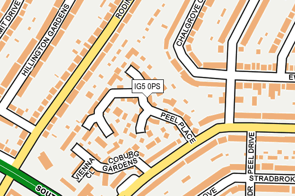 IG5 0PS map - OS OpenMap – Local (Ordnance Survey)