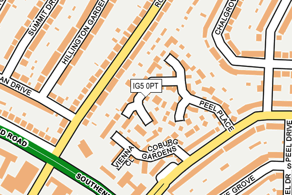 IG5 0PT map - OS OpenMap – Local (Ordnance Survey)