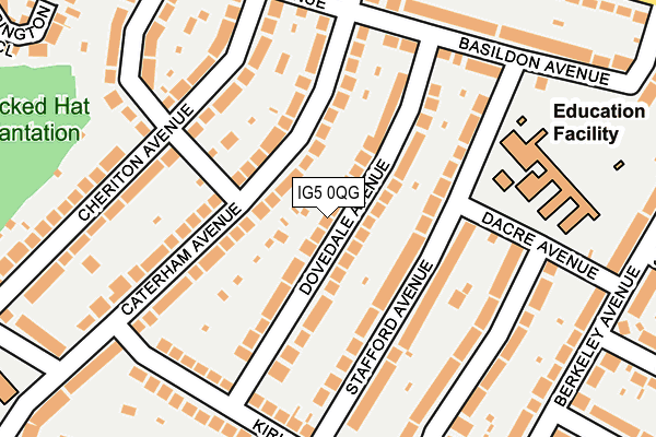 IG5 0QG map - OS OpenMap – Local (Ordnance Survey)