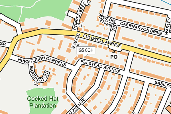 IG5 0QH map - OS OpenMap – Local (Ordnance Survey)