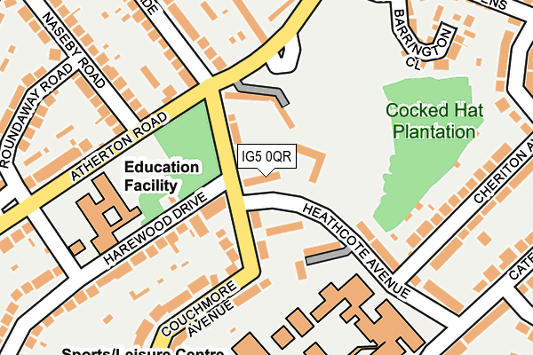 IG5 0QR map - OS OpenMap – Local (Ordnance Survey)