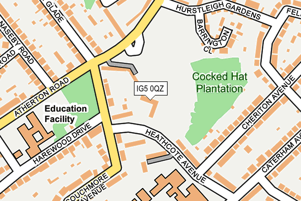 IG5 0QZ map - OS OpenMap – Local (Ordnance Survey)