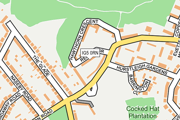 IG5 0RN map - OS OpenMap – Local (Ordnance Survey)