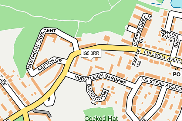 IG5 0RR map - OS OpenMap – Local (Ordnance Survey)