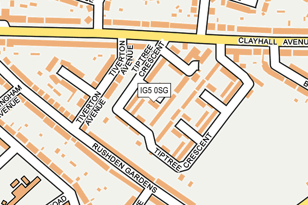 IG5 0SG map - OS OpenMap – Local (Ordnance Survey)