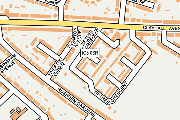 IG5 0SR map - OS OpenMap – Local (Ordnance Survey)