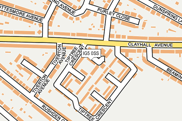 IG5 0SS map - OS OpenMap – Local (Ordnance Survey)