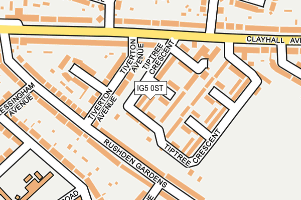 IG5 0ST map - OS OpenMap – Local (Ordnance Survey)