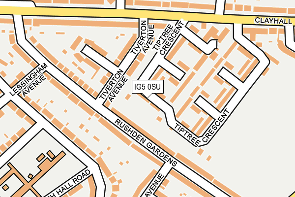 IG5 0SU map - OS OpenMap – Local (Ordnance Survey)