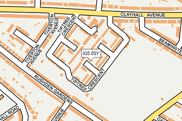 IG5 0SY map - OS OpenMap – Local (Ordnance Survey)