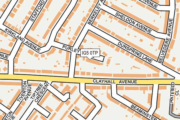 IG5 0TP map - OS OpenMap – Local (Ordnance Survey)