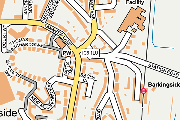 IG6 1LU map - OS OpenMap – Local (Ordnance Survey)