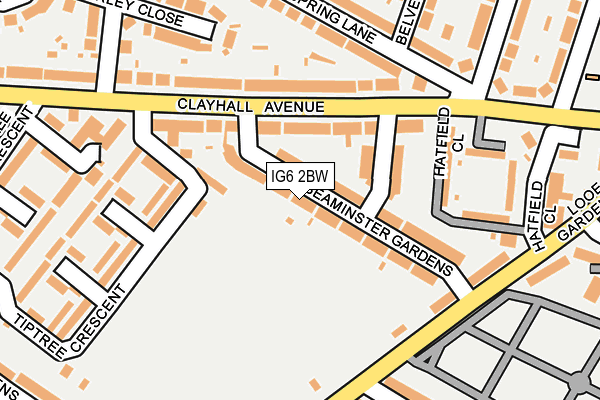 IG6 2BW map - OS OpenMap – Local (Ordnance Survey)