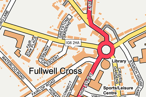 IG6 2HA map - OS OpenMap – Local (Ordnance Survey)