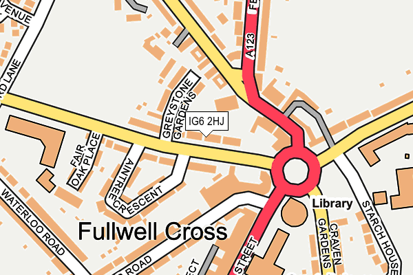 IG6 2HJ map - OS OpenMap – Local (Ordnance Survey)