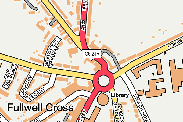 IG6 2JR map - OS OpenMap – Local (Ordnance Survey)
