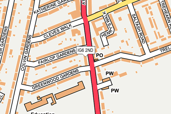 IG6 2ND map - OS OpenMap – Local (Ordnance Survey)