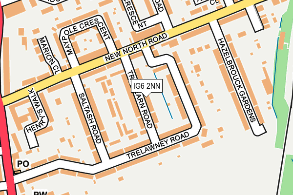 IG6 2NN map - OS OpenMap – Local (Ordnance Survey)