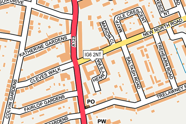 IG6 2NT map - OS OpenMap – Local (Ordnance Survey)