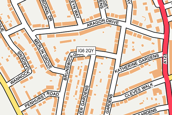 IG6 2QY map - OS OpenMap – Local (Ordnance Survey)