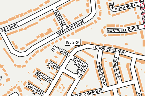 IG6 2RP map - OS OpenMap – Local (Ordnance Survey)