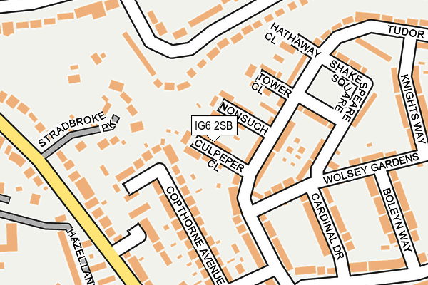 IG6 2SB map - OS OpenMap – Local (Ordnance Survey)