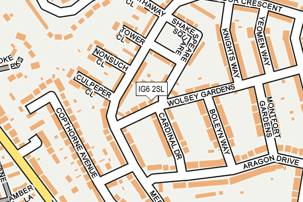 IG6 2SL map - OS OpenMap – Local (Ordnance Survey)