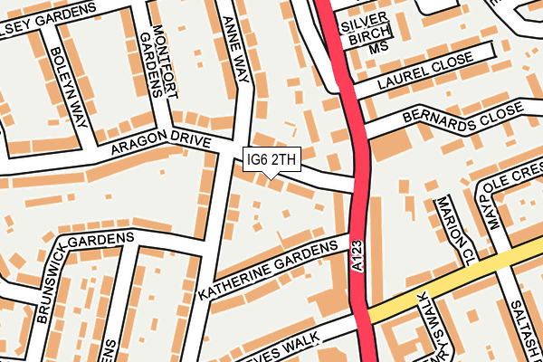 IG6 2TH map - OS OpenMap – Local (Ordnance Survey)