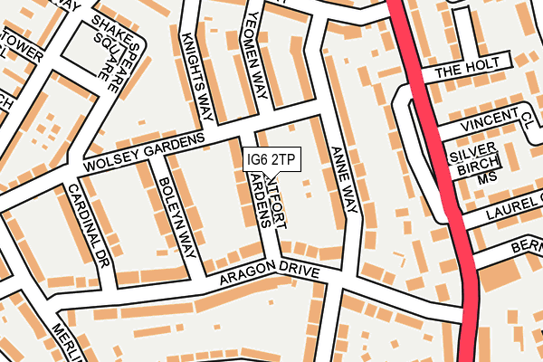 IG6 2TP map - OS OpenMap – Local (Ordnance Survey)