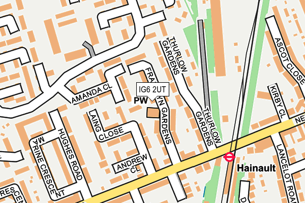 IG6 2UT map - OS OpenMap – Local (Ordnance Survey)