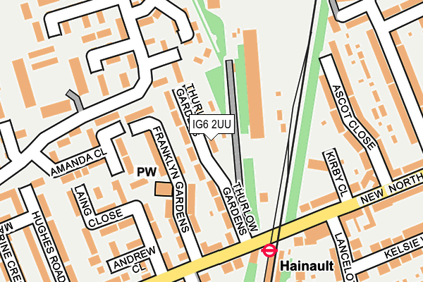 IG6 2UU map - OS OpenMap – Local (Ordnance Survey)