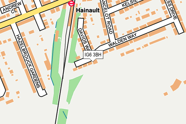 IG6 3BH map - OS OpenMap – Local (Ordnance Survey)