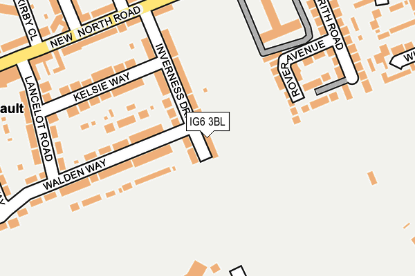 IG6 3BL map - OS OpenMap – Local (Ordnance Survey)