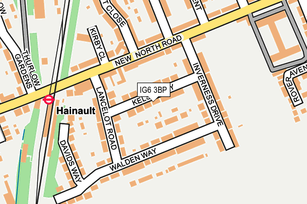 IG6 3BP map - OS OpenMap – Local (Ordnance Survey)